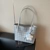 Bolsa de Ombro Versátil Nova Moda 2025 Transfronteiriça com Toque de Luxo, Design de Nicho, Bolsa Tote Casual e Simples de Grande Capacidade