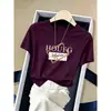 Camiseta de Algodón para Mujer, Estilo Coreano de Moda, Corte Delgado, Cuello Redondo, Manga Corta, Moda Verano 2026