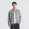 También Parar Cardigan de Punto para Hombre Otoño 2026 400g Solapa Chaqueta de Punto Holgada Chaqueta Suéter Madura