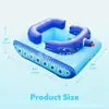 Flotador Inflable de Tanque para Natación Transfronterizo Fila Flotante Juguete Acuático para Piscina Exterior Infantil Anillo Flotante de Tanque Inflable Anillo para Sentarse