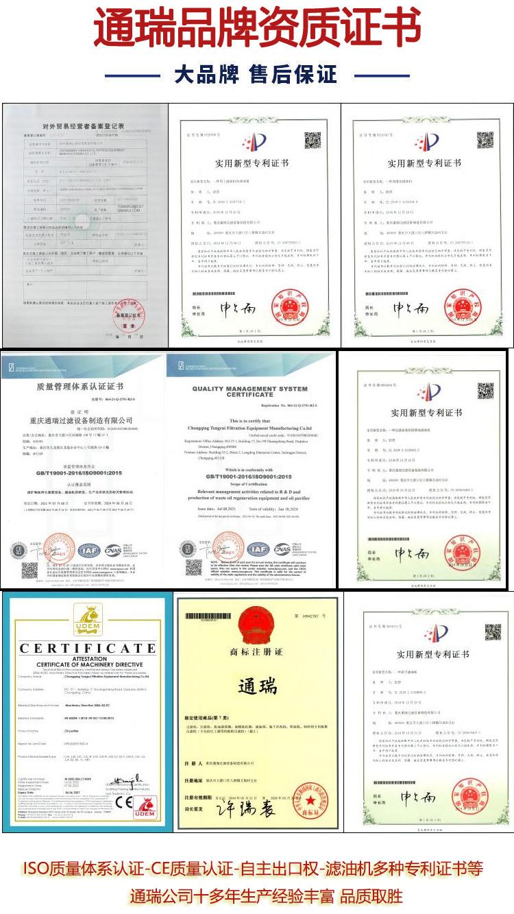 品牌资质证书罗列