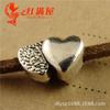 63,85kg Cores Disponíveis, 1,75g Contas Perfuradas em Formato de Coração Retrô, Acessórios para Joias Artesanais DIY, 50 Peças/Pacote