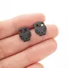 Brincos Minimalistas Europeus e Americanos em Aço Inoxidável com Formato de Coração, Flor, Animal Coelho para Mulheres, Acessórios de Orelha Geométricos Estilosos
