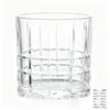 Vaso de whisky de fondo grueso, cristalería de alta gama, cristal para uso doméstico y comercial, vaso de cerveza grabado de lujo ligero, vaso para licores