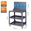 Carro de herramientas pesadas auto reparación ferretería caja de herramientas almacenamiento tres capas grueso rueda universal taller molde carro de volteo