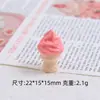 Simulação tridimensional de brincar com comida de sorvete acessórios criativos feitos à mão diy acessórios cola de creme resina pequenos acessórios saco de material