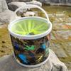 Cubo de Pesca Plegable, Cubo para Peces, Cubo Marino, Cubo Multifuncional para Coche, Cubo para Peces Vivos, Suministros para Equipo de Pesca, Portátil