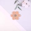 Ropa sombrero accesorios decorativos parche para chamarra de plumón autococido 5cm hilo dorado poliéster flor de seis pétalos bordado parche de tela