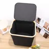 Cesto de Roupas Sujas Quarto com Saco Interno com Tampa Dobrável Bambu e Madeira Cesto de Armazenamento de Roupas Sujas Banheiro Cesto Grande de Roupas Sujas