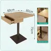 Restaurante de Té Estilo Hong Kong Asiento de Sofá en la Pared Combinación de Mesa y Silla para Restaurante Tienda de Fideos Tienda de Fideos de Arroz Silla de Comedor de Madera Maciza Comercial
