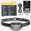 Iluminación LED Exterior Transfronteriza Linterna Frontal Recargable de Largo Alcance con Zoom Sensor de Onda Montada en la Cabeza Impermeable LED para Pesca Nocturna