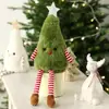 Nuevo producto transfronterizo: Decoraciones de Navidad, adorables figuritas de árbol de Navidad de peluche, adornos de muñeco para fiestas en casa