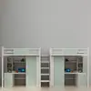 Fabricante de Combinación de Cama de Dormitorio de Acero Simple Moderna con Cama Superior y Mesa Inferior para Dos Personas, Soportes de Cama Inferior Altos de Hierro Forjado Personalización