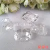 Paquete de Materiales para Pendientes Hechos a Mano DIY Acrílico 19X28mm Asimétrico Cristal de Imitación Cubito de Hielo Cuentas Sueltas Accesorios