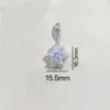 Alta retención de color diy accesorios de cristal colgante de copo de nieve cadena pulsera deslizante de terraplén de mariposa collar accesorios de cuerda hechos a mano