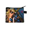 Nuevo Monedero de Jojo's Bizarre Adventure Bolsa para Monedas con Cremallera de Dibujos Animados Linda Bolsa Pequeña de Almacenamiento para Estudiantes Venta al por Mayor