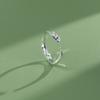 Anillo de Hielo Serpiente Shenzhen Spirit Plata Hielo Anillo de Hielo para Mujer Plata de Ley S925 Anillo Simple de Moda de Gama Alta Abierto Ajustable Anillo de Dieta