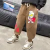 Pantalones de Primavera para Niños, Suaves y Cómodos, Anti-Pilling, Cintura Elástica, Pantalones de Punto Ultraman Chino, Pantalones de Dibujos Animados para Niños de Primavera y Otoño