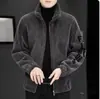 2026 Jaqueta de Lã de Cordeiro Tamanho Grande Jaqueta Masculina Outono e Inverno Nova Espessada Quente Roupa Casual Jaqueta Masculina