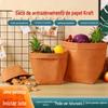 Saco de armazenamento de papel Kraft lavável sólido Nórdico criativo para casa fruta planta cozinha geladeira saco de armazenamento atacado