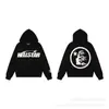 Moda Americana Transfronteiriça Estampa de Letras Casual Street Retro Tendência Marca Moletom com Capuz Solto para Homens e Mulheres Casais Mesmo Estilo Conjunto