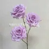 3 Rosas Artificiales, Flores Falsas Realistas de Alta Gama, Arreglo de Escena de Cascada de Pared de Flores, Arte Floral para Bodas, Flores Artificiales