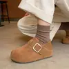 Mocasines Slip-On con Hebilla, Punta Redonda, Suela Plana, Zapatos de Mujer, Nuevos Zapatos Retro Birkenstock Primavera 2026 para Mujer