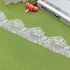 Encaje de bordado floral de seda de leche blanco al por mayor, horquilla de lazo hecha a mano para DIY, accesorios de encaje decorativos para peinado