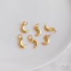 Sol Dourado Preservador de Cor, Lua e Estrelas Pequeno Pingente Estrela Lua Palácio Guanghan Coelho Lunar Pingente Acessório de Pulseira DIY Charme