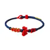 Hilo Rojo Tejido a Mano con Nudo para Exámenes de Admisión Universitaria, Hilo Rojo Temático de Carpa Cultural y Creativa del Campus Regalo para Estudiantes
