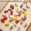 Cuentas de Cerámica DIY Material Tejido a Mano Niñas Estudiantes Cuentas Sueltas Agujero Grande Forma Especial Cesta de Flores Cuentas Color Mixto Antiguo