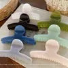 Pasador de Pelo Curvo Geométrico Texturizado de Colores Nuevos de Luofu Meng, Pasador de Moda y Sencillo, Pinza de Tiburón Accesorio para el Cabello para Mujeres