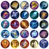 50 Adesivos de Grafite de Habilidade King of Glory Jogo Criativo Decoração de Caderno Redondo Suitcase Caneca Térmica Adesivos