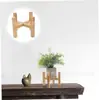 Soporte de Maceta de Madera en Stock, Soporte de Flores de Cuatro Patas de Pie, Soporte de Flores de Bambú con Forma de Cruz para Macetas de Suculentas, Soporte de Flores para Decoración del Hogar