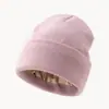 Gorro de Punto Satinado para Otoño e Invierno con Circunferencia de Cabeza Grande Estilo Europeo y Americano Versátil Protección del Peinado Cálido Gorro de Lana Satinado Gorro para el Frío