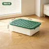 Caja de Almacenamiento Plana Bnbs con Ruedas para Debajo de la Cama, Caja de Almacenamiento a Prueba de Polvo para Ropa y Colchas en Hogares y Dormitorios