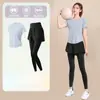 Camiseta Esportiva Solta para Mulheres, Malha Respirável Emagrecedora Casual para Corrida Yoga, Roupa Fitness Fina de Manga Curta para Primavera e Verão