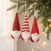 1 Pieza Decoraciones Navideñas Mingguan Creativo Colorido Tejido Hombre Viejo Sin Rostro Navideño Adorno Colgante Gnomo Colgante Decoración