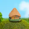 Paisaje en miniatura creativo bonsái adornos pequeños decoración suculenta casa de paja casa jardinería material de paisajismo DIY Casa Pequeña