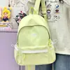 Mochila de gran capacidad con ribete de encaje para chicas de secundaria, modelo 2026, mochila simple para viajes escolares, mochila ligera