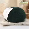 Fabricante de novelos de lã Vanzen cor pura alternativa de boneco de neve, atacado, fio com mistura de lã e pelo longo para chapéus, cachecóis e mantas de sete estrelas
