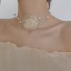 Superior Mori Pérola Colar gargantilha Acessórios de Pescoço Niche Design Colar Feminino Super Fada Elegante Clavícula Cadeia