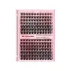 Set de Extensiones de Pestañas Individuales para DIY Transfronterizo 80D Grueso Segmentado Comercio Exterior Pestañas Agrupadas Termofusionadas Auto-injerto Rizado
