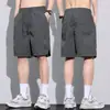 Pantalones Cortos Transpirables de Secado Rápido de Seda de Hielo para Hombre, Nuevos de Verano, Casuales, Holgados, Finos, Deportivos de Verano, Pantalones de Cinco Puntos