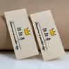 Etiqueta de lavagem personalizada pelo fabricante etiqueta de lavagem não fluorescente etiqueta de lavagem com serigrafia impressão de etiqueta de lavagem casaco jaqueta acolchoada personalização de marca registrada