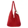 Bolso Tejido de Verano para Mujer, Bolso de Playa Hueco Estilo Ins para Vacaciones en la Playa, Bolso Tejido para Mujer de Gran Capacidad
