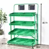 Prateleira de Frutas Rack de Exposição Três Níveis Rack de Legumes Prateleira de Supermercado Rack de Loja de Frutas Frescas Rack de Legumes Supermercado Simples