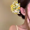 Mar Infinito de Flores, Pinzas para el Cabello de Flores Azules, Hermosos Accesorios para el Cabello para Fotos de Vacaciones en la Costa
