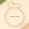 Cadena de Cintura de Mariposa de Metal Retro Europea y Americana Moda Femenina Cadena de Cintura Distintiva con Hebilla de Metal Cadena Corporal de Alta Calidad para Todo