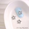 Flash Estrela de Cinco Pontas Nail Art Jóias Buchelati Nail Art Liga Estrela Diamante Decoração Pentagrama Diamante Metal Decoração
